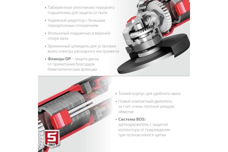 Углошлифовальная машина ЗУБР 125 мм, 1100 Вт УШМ-125-1105 ЭТ
