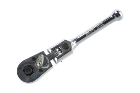 Шарнирный укороченный ключ-трещотка с фиксацией 1/4", 124мм JTC-3012