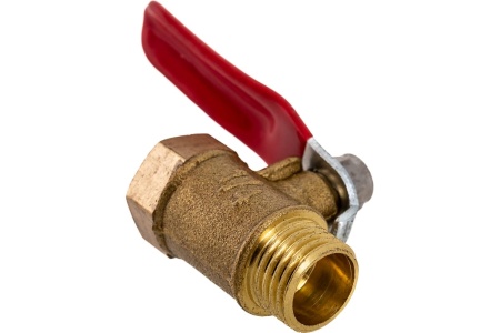 Шаровой кран Pegas pneumatic латунный, резьба внутренняя наружная 1/4 FXM 4406