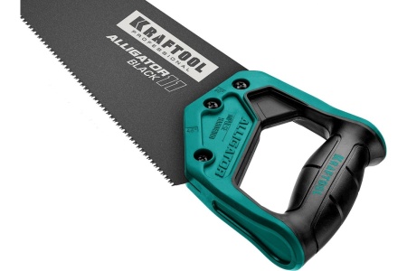 Ножовка для точного реза Kraftool "Alligator BLACK", 500 мм, 11 TPI 3D зуб, 15205-50
