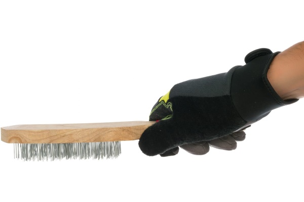 Проволочная щетка, 6 рядов проволоки, деревянная рукоятка Top Tools 14A606