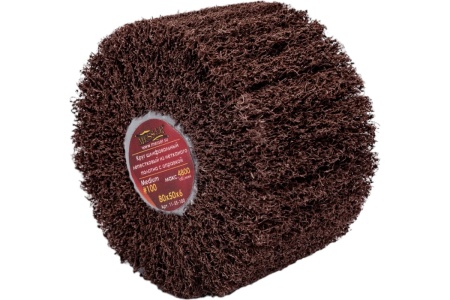 Круг шлифовальный лепестковый из нетканого полотна с оправкой на шпильке (80x50x6 мм; Мedium 100) MESSER 11-55-100