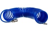 Шланг спиральный синий с быстросъемными соединениями профессиональный (10 м; 20 бар; 5х8 мм) Pegas PGS-4909