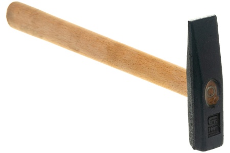 Слесарный молоток 200 г, квадратный боек, деревянная рукоятка СИБРТЕХ 10211