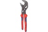 Переставные клещи-ключ Knipex 180 мм, 40 мм (1 1/2"), серые, 2К ручки, KN-8602180SB