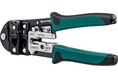 Кримпер KRAFTOOL универсальный, RJ45, RJ11/RJ12 22699