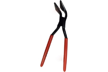 Кровельные клещи STUBAI изогнутые, 45°, длина 250 мм, ширина 60 мм, c вулканизированными накладками 282151VU