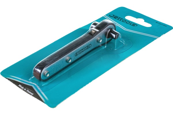 Двусторонняя мини трещотка для бит и головок 1/4 Jettools W7-24-2-1414