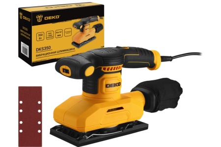 Вибрационная шлифмашина DEKO DKS350, с регулировкой оборотов 063-4339