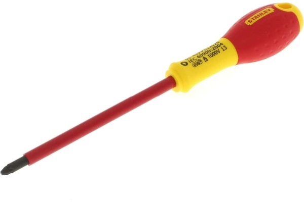 Диэлектрическая отвертка FATMAX 1000V PZ2х125 мм Stanley 0-65-419