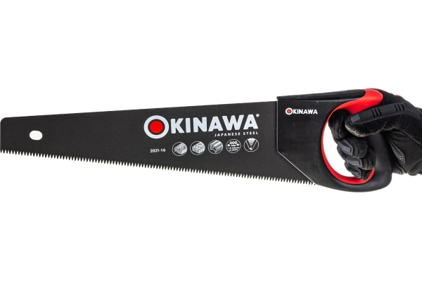 Ножовка по дереву ЦЕНТРОИНСТРУМЕНТ OKINAWA с antistick покрытием 400мм 2021-16