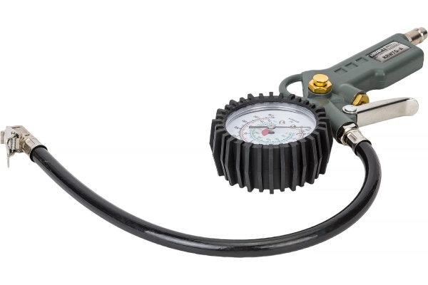 Пистолет для подкачки шин с аналоговым манометром KraftWell KRWTG-A