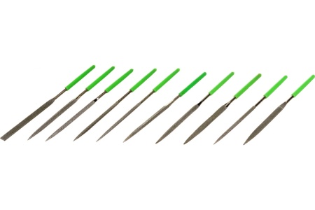 Набор алмазных надфилей СИБРТЕХ 140x70x3 мм, 10 шт. 158357