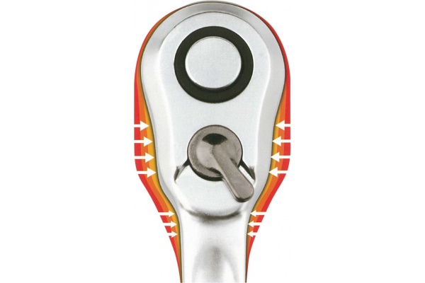 Трещоточная рукоятка HEYTEC 3/8" L-205 мм HE-50840101783