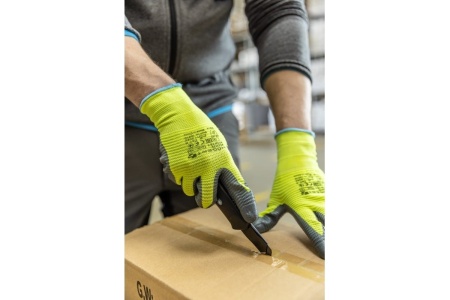 Рабочие перчатки HOEGERT TECHNIK с нитриловым покрытием, гофрированные, 10 размер, 12 пар HT5K761-10