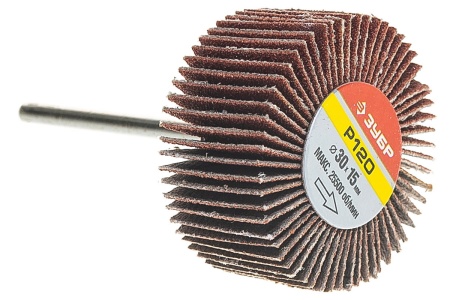 Круг шлифовальный веерный лепестковый (15х30 мм; P120) Зубр 36600-120
