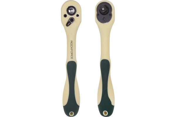 Реверсивная трещотка ROCKFORCE в облегченном корпусе, 3/8", длина 195 мм, 72 зуба RF-802372