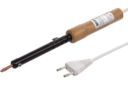 Паяльник TDM ПД-40, ЭПСН, мощность 40 Вт, 230 В, деревянная ручка, плоское жало, Гранит SQ1025-0402