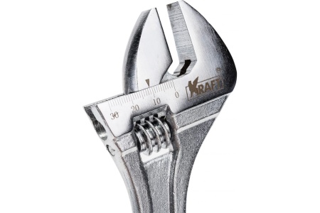 Разводной ключ с двухкомпонентной рукояткой KRAFT 250мм KT 700777