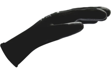 Перчатки сборщика Wurth Black PU р.10, нейлоновые, черные 0899402410961 1