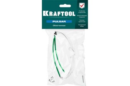 Панорамные защитные очки KRAFTOOL Pulsar прозрачные 110460
