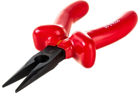 Диэлектрические тонкогубцы, высоковольтные до ~1000В, 160мм Зубр "ЭКСПЕРТ" "ЭЛЕКТРИК" 2214-3-16_z02