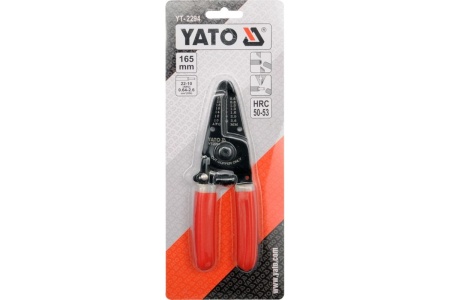 Клещи для зачистки проводов YATO с кусачками, 165мм YT-2294