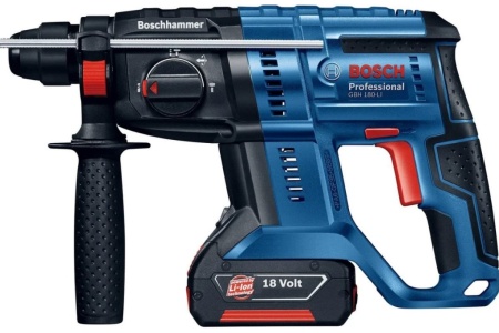 Аккумуляторный перфоратор Bosch GBH 180-LI + GBA 18 В 4.0 Ач + GAL 18V-40 0615990L6J