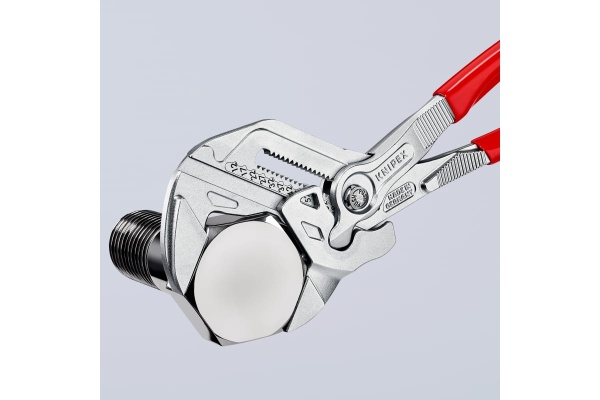 Переставные клещи-ключ Knipex 68 мм (2 1/2"), длина 300 мм, хром, 1К ручки, KN-8603300SB