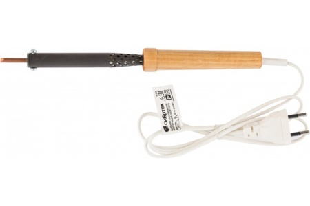 Электрический паяльник СИБРТЕХ ЭПСН-03-40/220 деревянная ручка Россия 91302