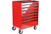 Инструментальная тележка KORUDA 7 секций, красная на колесах NEW KR-007-Red