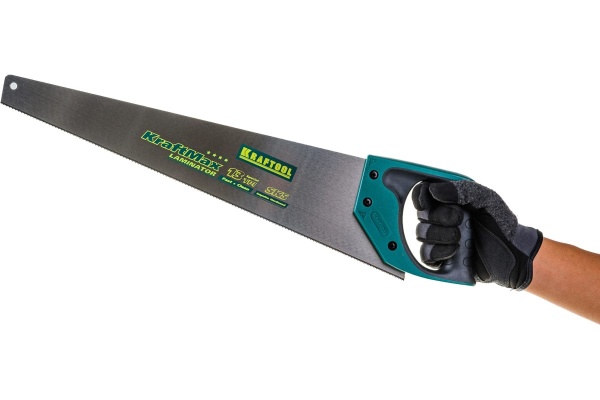 Ножовка Kraftool EXPERT KraftMax LAMINATOR, специальный закаленный зуб, быстрый и точный рез, 13/14 TPI, 500мм 15225-50