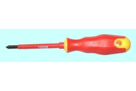 Диэлектрическая крестовая отвертка CNIC KT 3101-6 PH1х175 мм, стержень 80 мм, 1000 В, с магнитным наконечником 34272