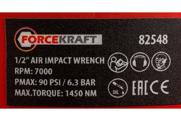 Ударный пневмогайковерт ForceKraft FK-82548 Twin Hammer 48138