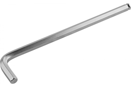 Ключ Kraftool "INDUSTRIE" имбусовый, длинный c шариком, Cr-Mo, хромосатинированное покрытие, HEX 17 27437-17