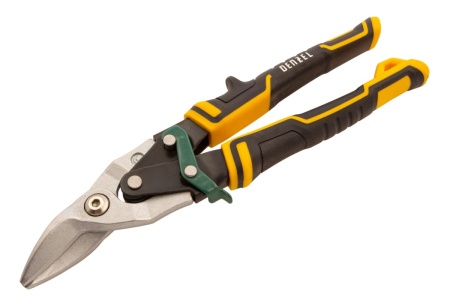 Ножницы по металлу Denzel 270мм, прямой и правый рез, сталь-СrMo, трехкомп.рук-ки 78371