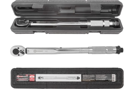 Динамометрический ключ щелчкового типа FORCEKRAFT Profi 19-110 Нм, 3/8'', в пластиковом футляре FK-1202