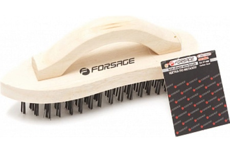 Щетка по металлу Forsage ручная в деревянном корпусе с П-образной рукояткой 17405 F-340115227