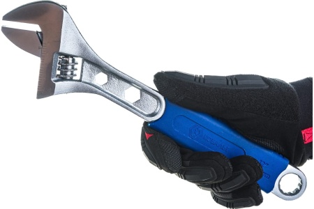 Разводной ключ 310мм, ширина захвата 41мм, двухкомпонентная рукоятка КОБАЛЬТ 244-964