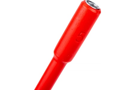 Диэлектрический ключ-отвёртка IZELTAS 1000V, торцевой, 5мм, длина 220 мм 4773190050