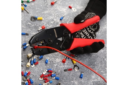 Кримпер REXANT HT-301 W для обжима изолированных клемм 0.5-6.0 кв.мм 12-3021