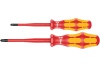 Крестовые отвертки WERA 165 iS VDE, PlusMinus PZ/S, с зауженным стержнем, 1x80/2x100 мм WE-006470