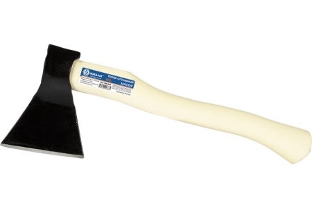 Столярный кованый топор КОБАЛЬТ МАСТЕР 800 г, деревянное топорище, прямое лезвие 906-685