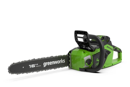 Аккумуляторная цепная пила Greenworks GD40CS18 40 см, АКБ 6 А*ч, ЗУ 2005807UF