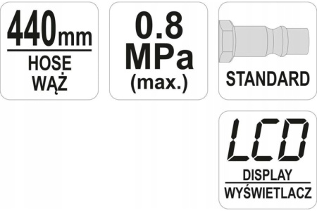 Пистолет для накачивания колес YATO YT-23702