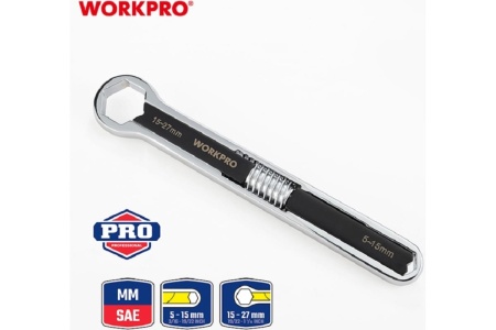 Универсальный разводной ключ WORKPRO 5-27 мм WP272016