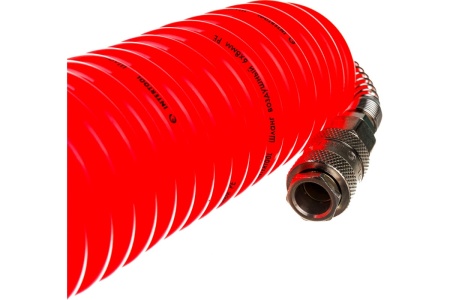 Шланг спиральный с быстроразъемными соединениями (5 м; 6x8 мм; 15 бар; ПВХ) INTERTOOL PT-1703
