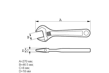 Разводной ключ Bahco 9035