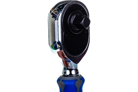 Трещотка (1/4", 108 мм, 72 зубца, флажковая, для головок и вставок бит) KING TONY 276A-04G