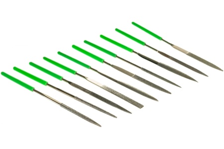 Набор алмазных надфилей СИБРТЕХ 140x50x3 мм, 10 шт. 158327